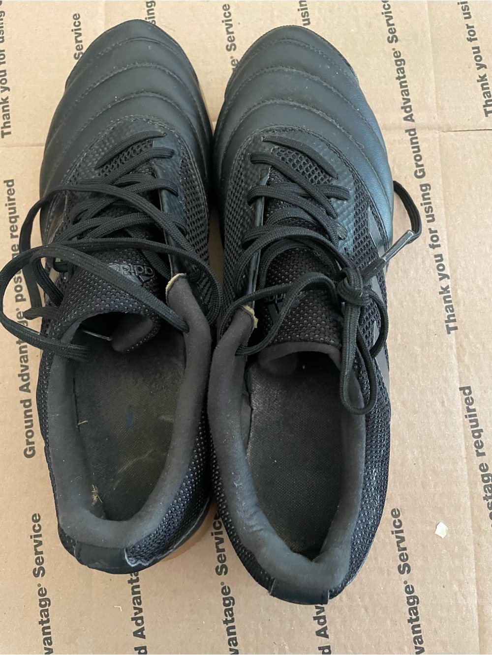 adidas Men's Black Athletic Soccer Shoes